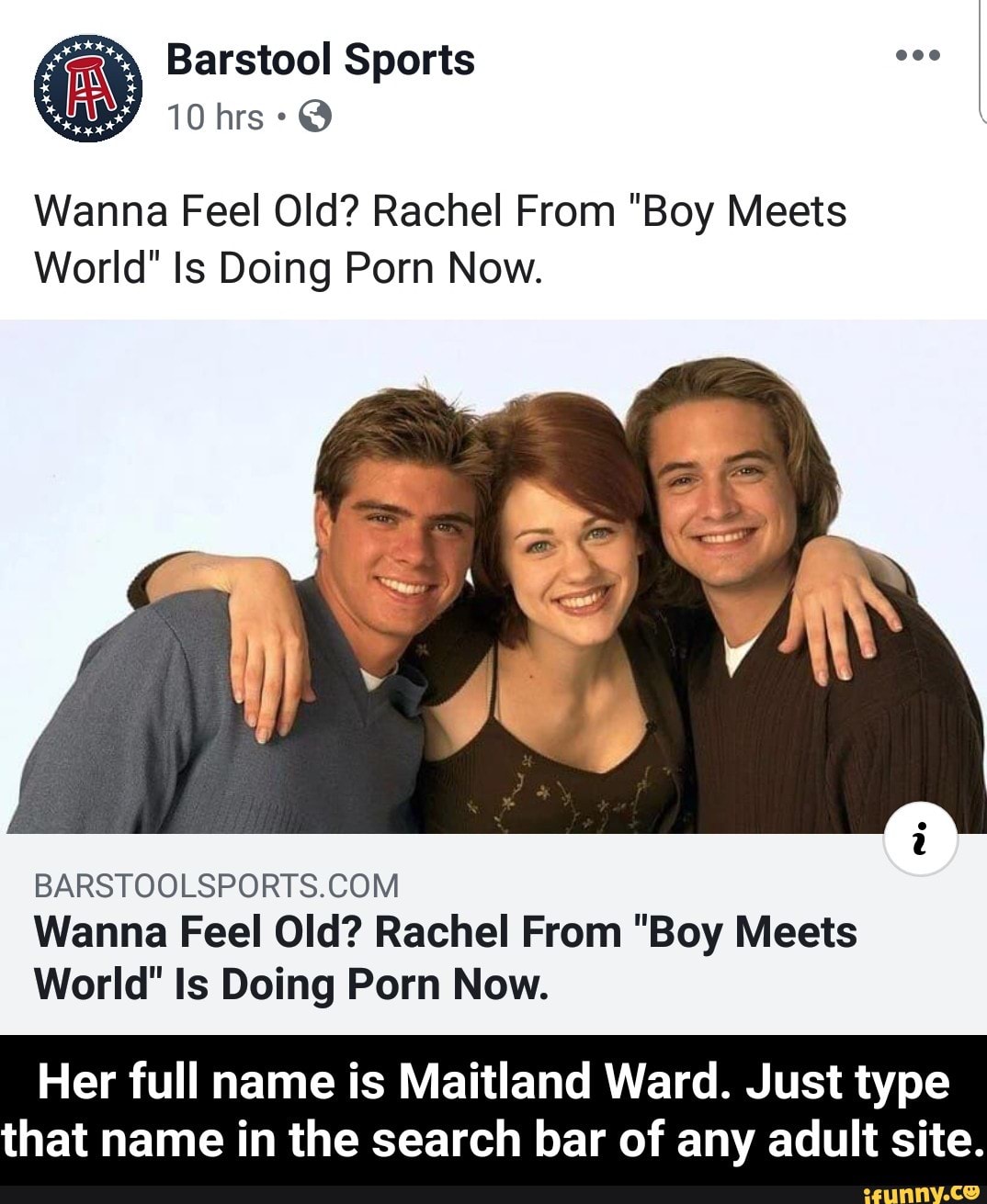 Girl Meets World Porn Captions - Wanna Feel Old? Rachel From \