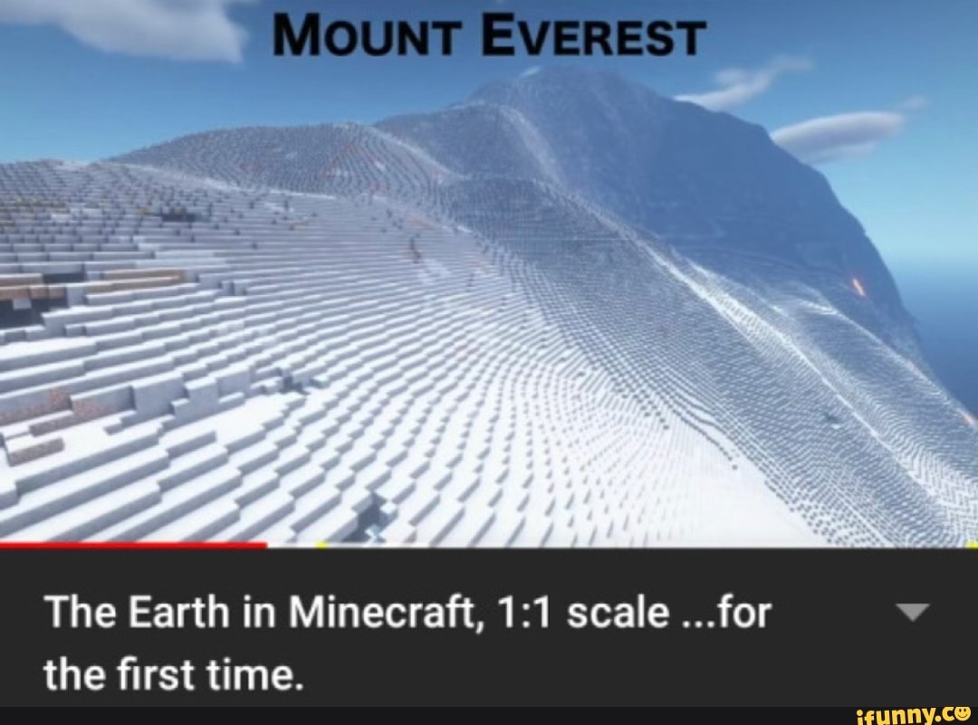 The Earth in Minecraft, 1:1 scale for the first time. 