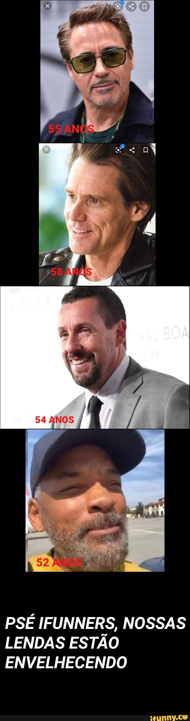 PSÉ IFUNNERS, NOSSAS LENDAS ESTÃO ENVELHECENDO