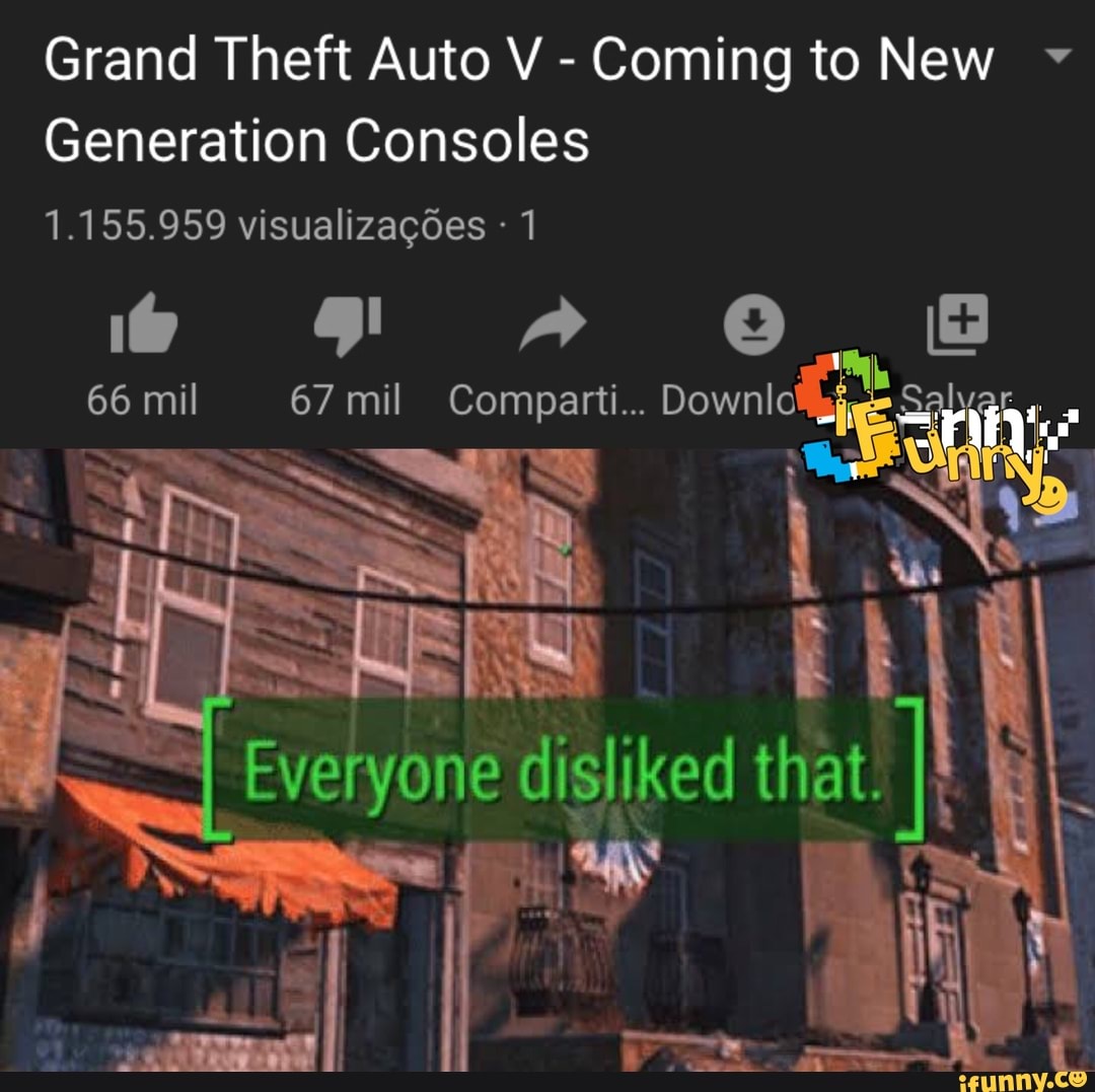 Grand Theft Auto V
Coming to New Generation Consoles
1.155.959 visualizações 1