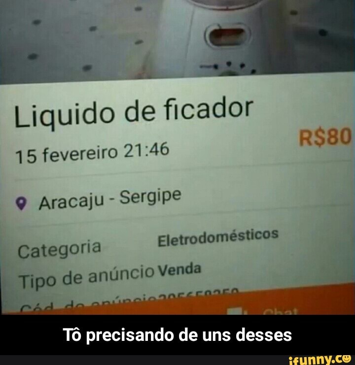 Liquido de ficador
15 fevereiro 21 :46
R$80
9 Aracaju Sergipe
Categoria
Eletrodomésticos
I
Tipo de anúncio Venda
Tô precisando de uns desses - Tô precisando de uns desses
