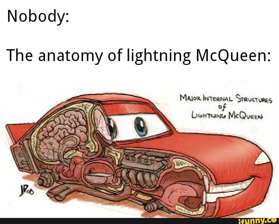 Lightning mcqueen discount anatomy