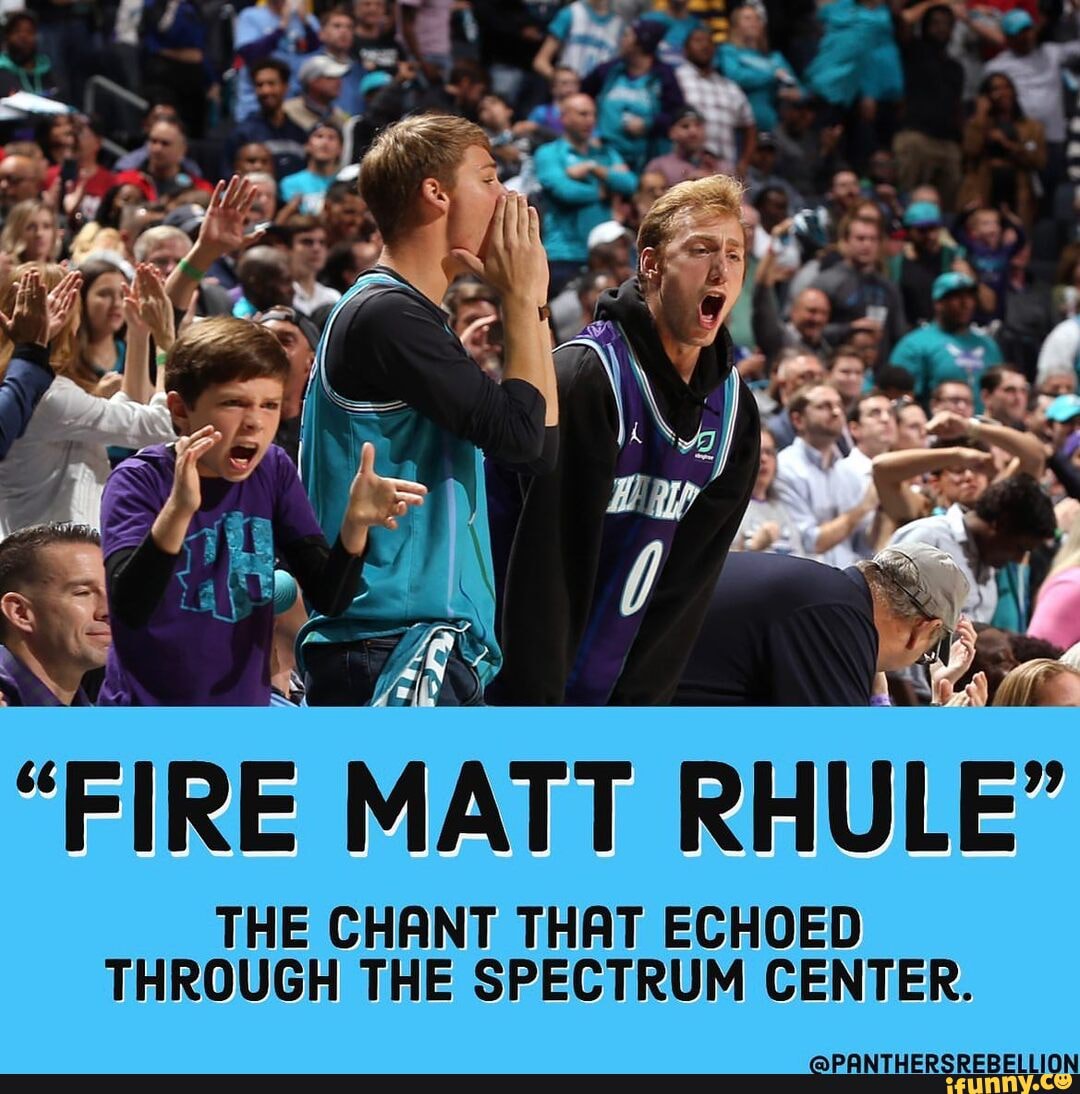 FIRE MATT RHULE' THE CHANT THAT ECHOED THROUGH THE SPECTRUM CENTER