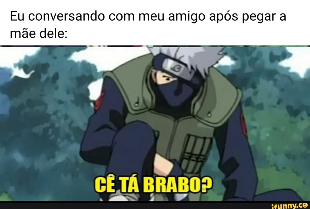Eu conversando com meu amigo após pegar a mãe dele: