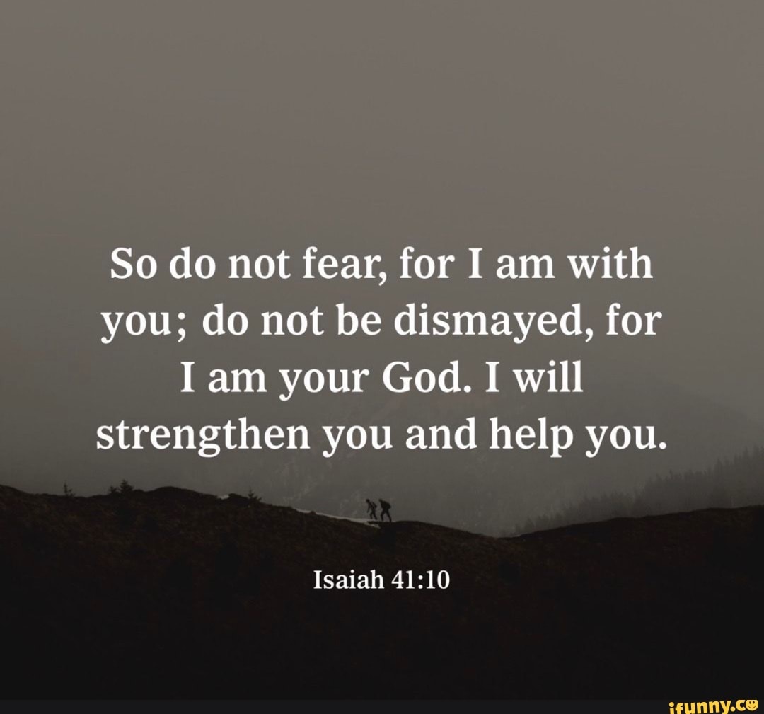 Womens Do Not Fear For I Am With You Do Not Be Dismayed For I Am Your God Gradient T Shirt main image 1