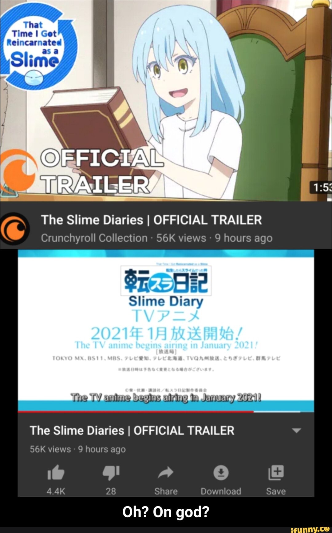 The Time I Got Reincarnated As A Slime Movie : Official Trailer