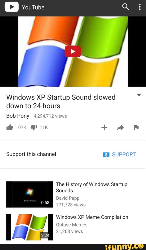 V Windows Xp Startup Sound Slowed Down To 24 Hours The History 0