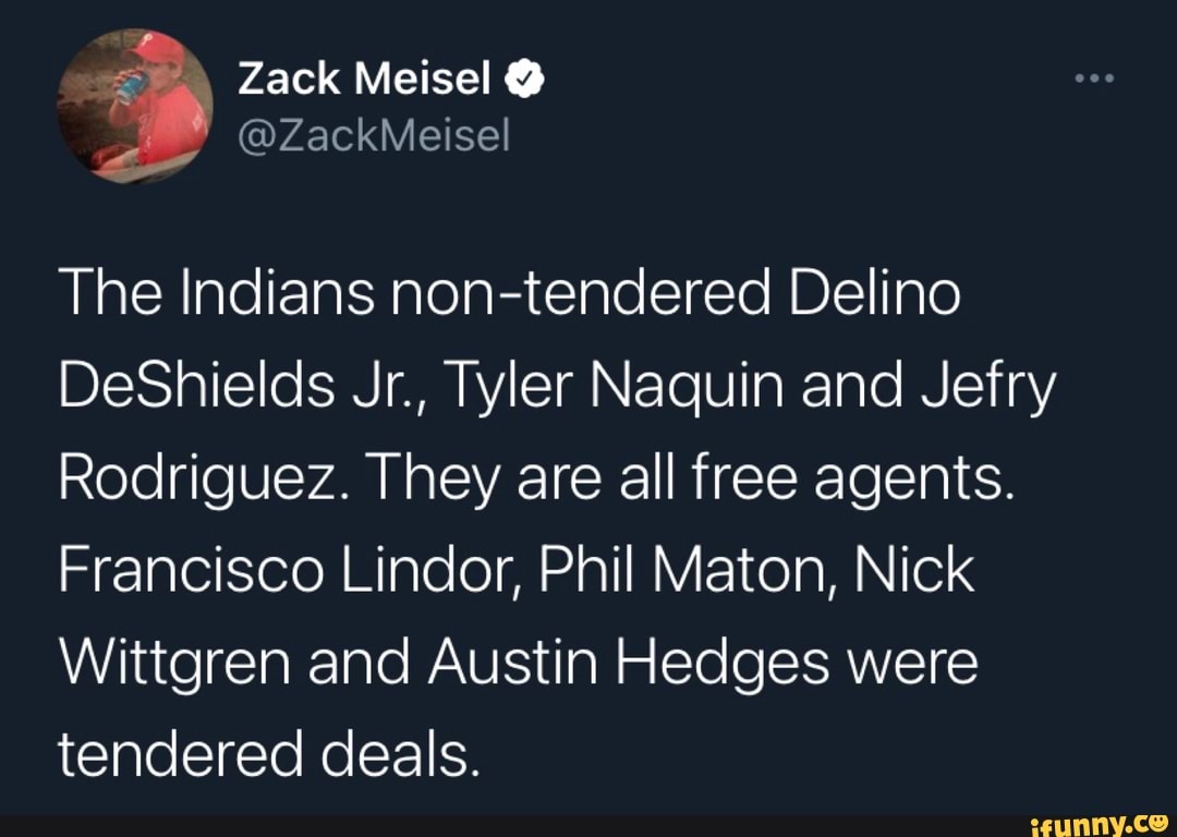 Indians non-tender DeShields, Naquin, Rodriguez