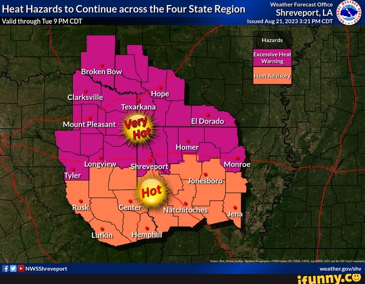 Weather Forecast Office Heat Hazards to Continue across the Four State