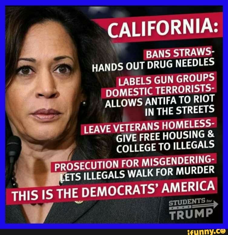 CALIFORNIA BANS STRAWS HANDS OUT DRUG NEEDLES LABELS GUN GROUPS