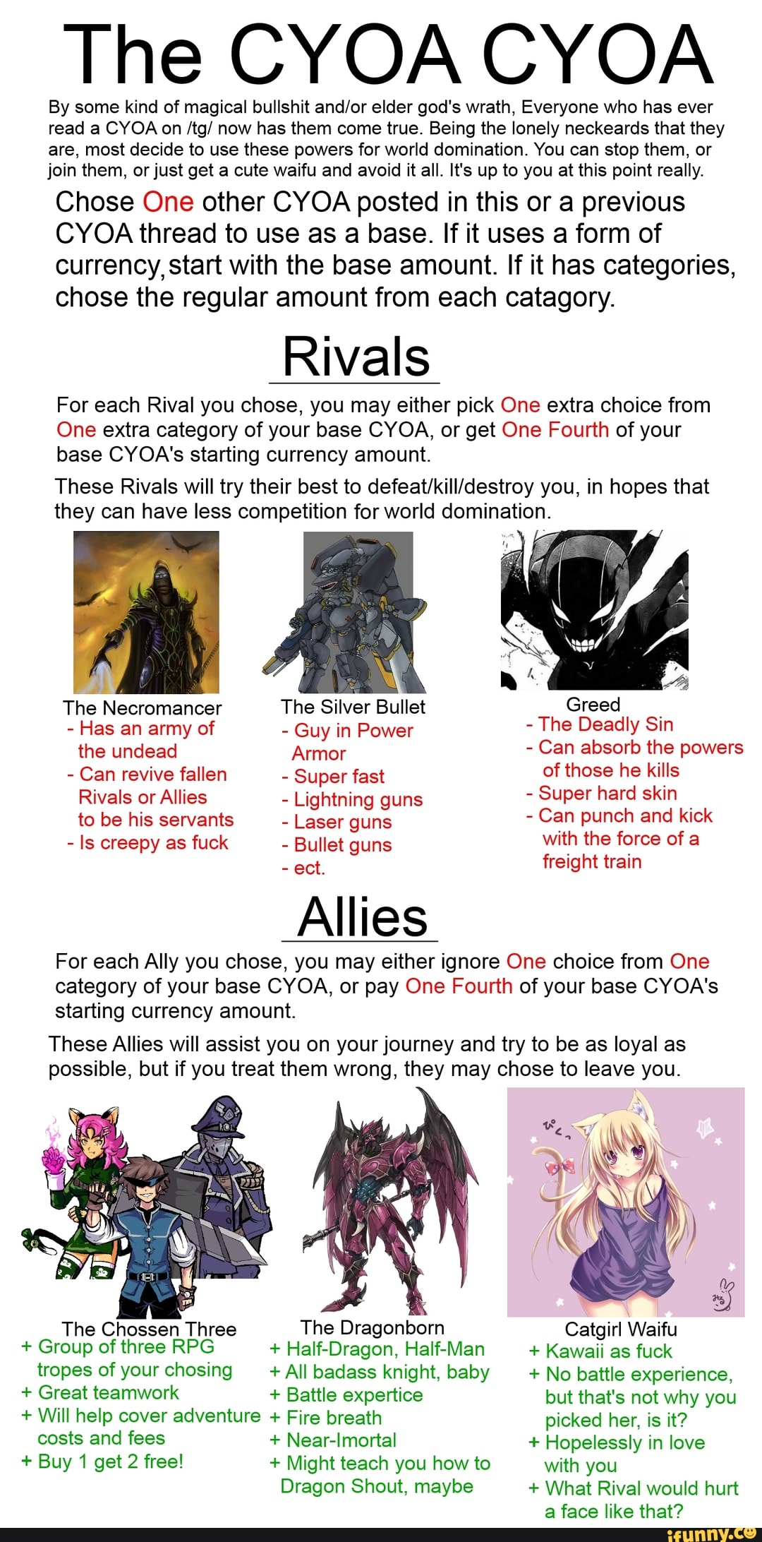 The CYOA CYOA By some kind of magical bullshit and/or elder god‘s wrath(01)