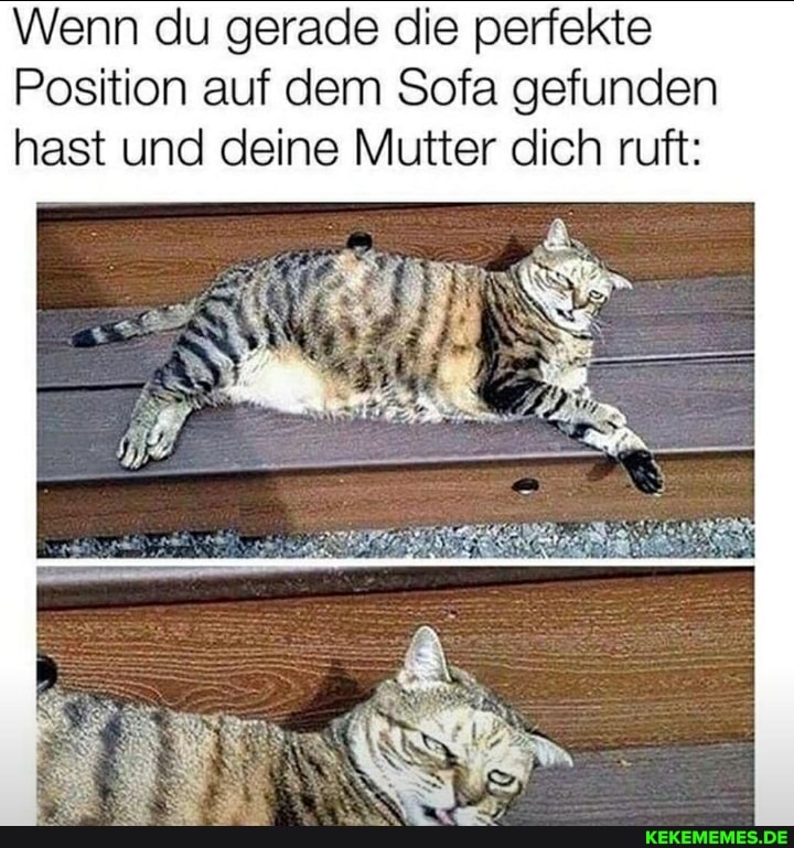 Wenn du gerade die perfekte
Position auf dem Sofa gefunden hast und deine Mutter dich ruft: