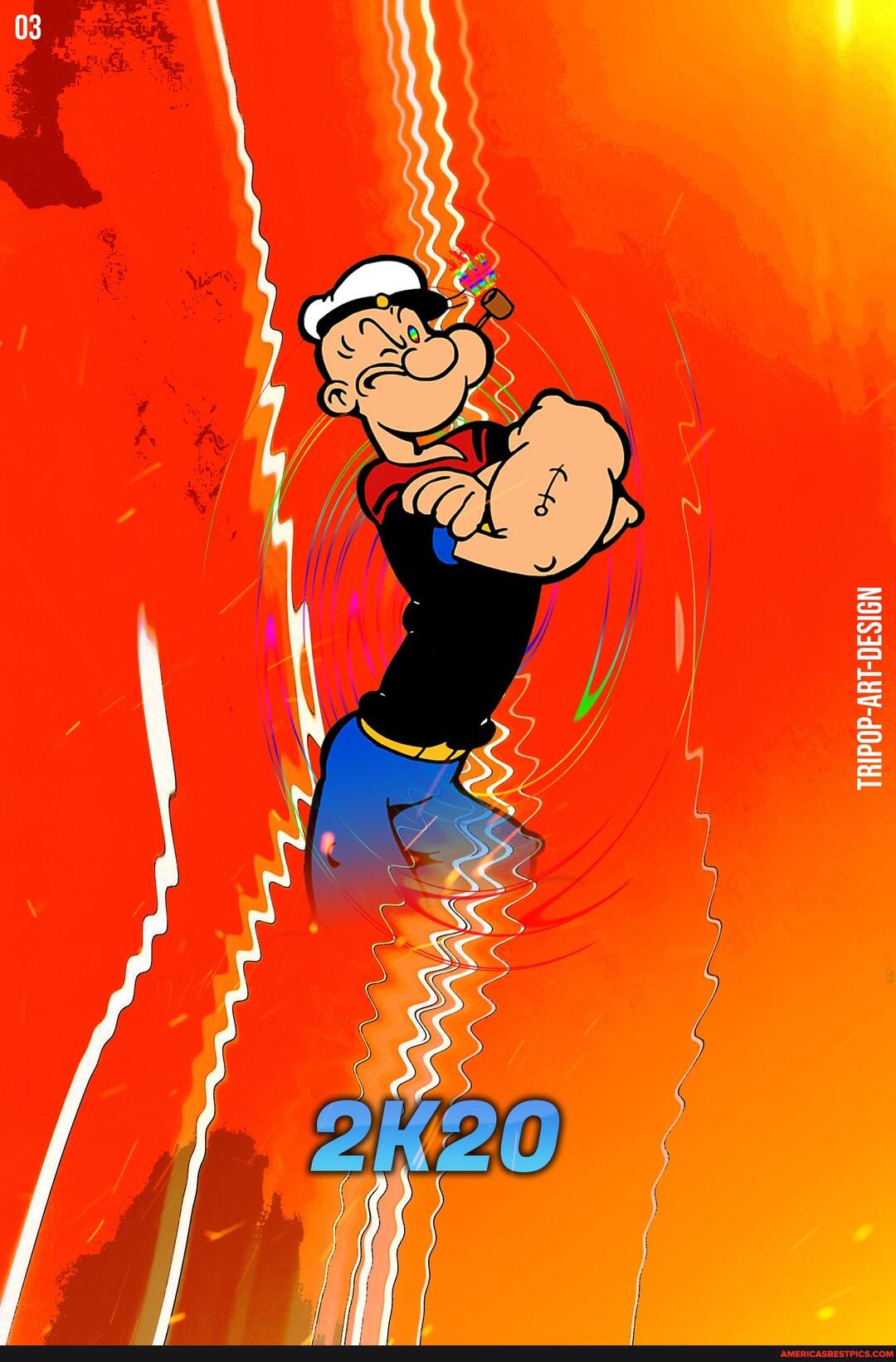 cartoons, popeye, artistic, 2k20, tripop