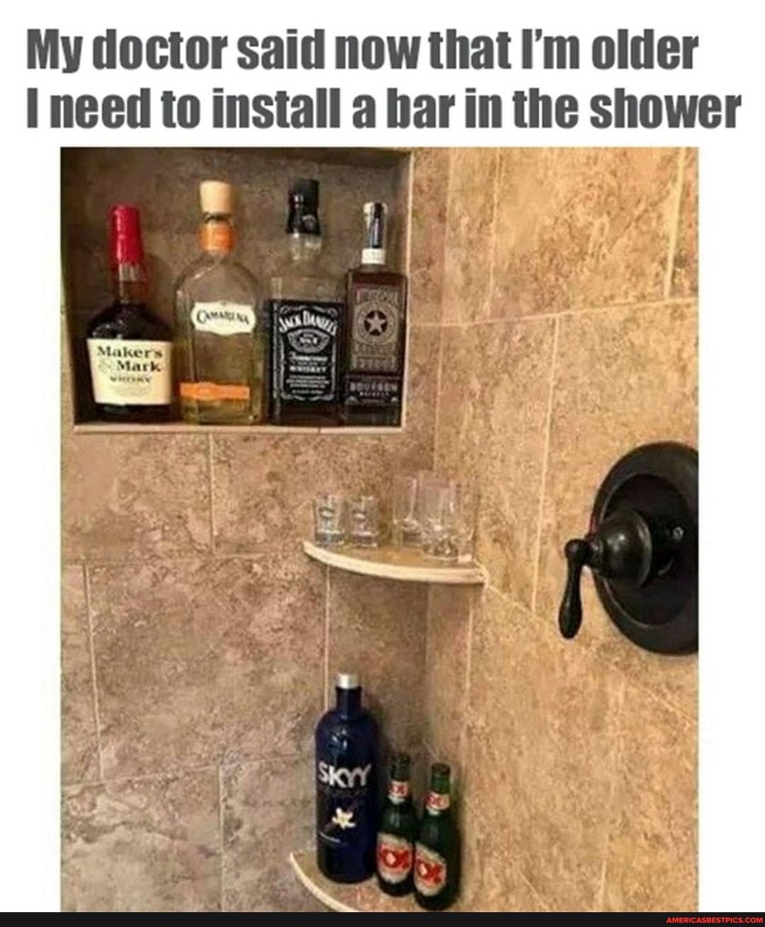 My doctor said now that I'm older need to install a her in the shower