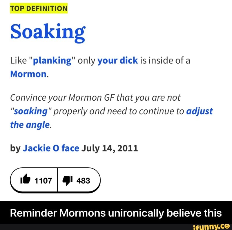 Mormon Soaking Meme