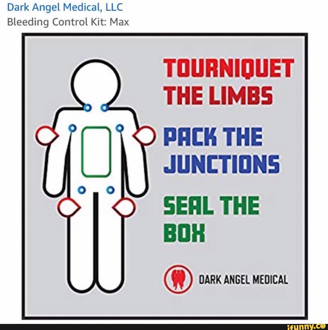 Dark Angel Medical, LLC Bleeding Control Kit Max TOURNIQUET THE LIMBS