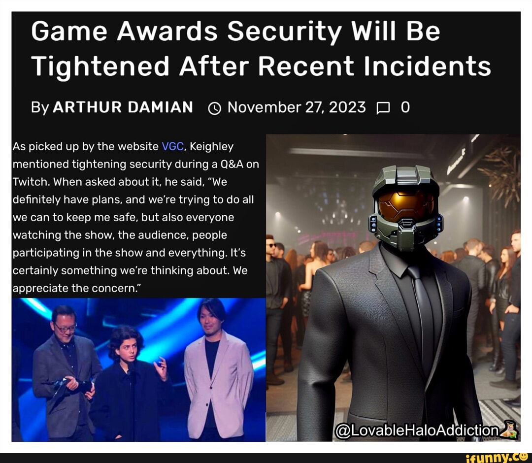 Game Awards Security Will Be Tightened After Recent Incidents