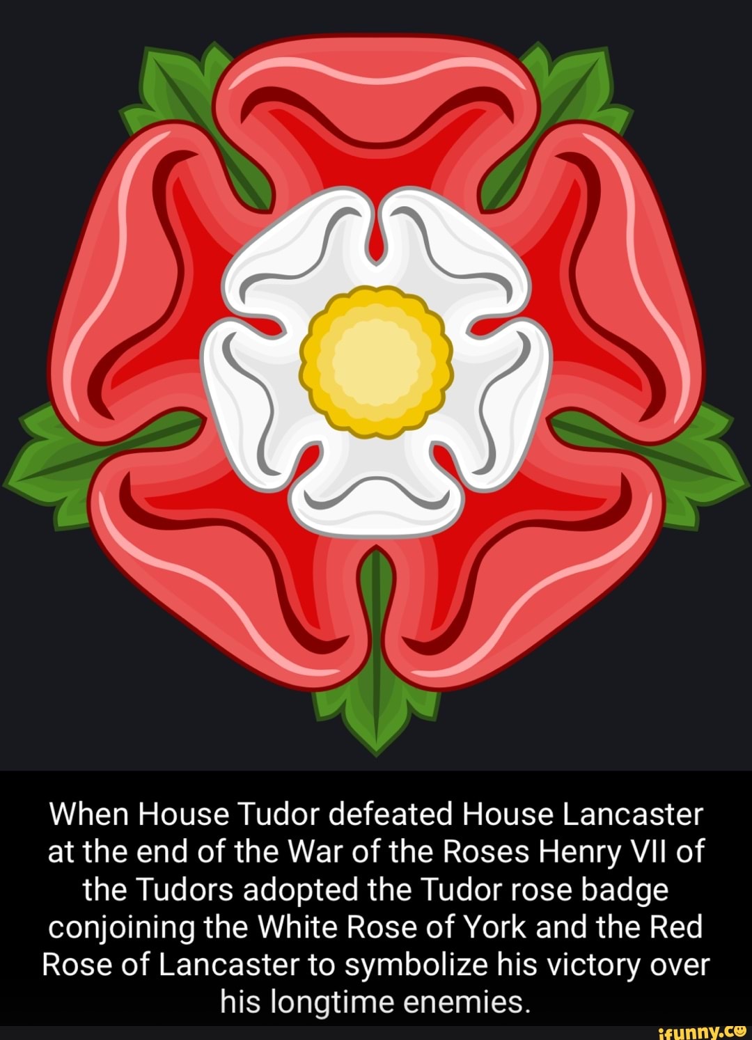SS When House Tudor defeated House Lancaster at the end of the War of