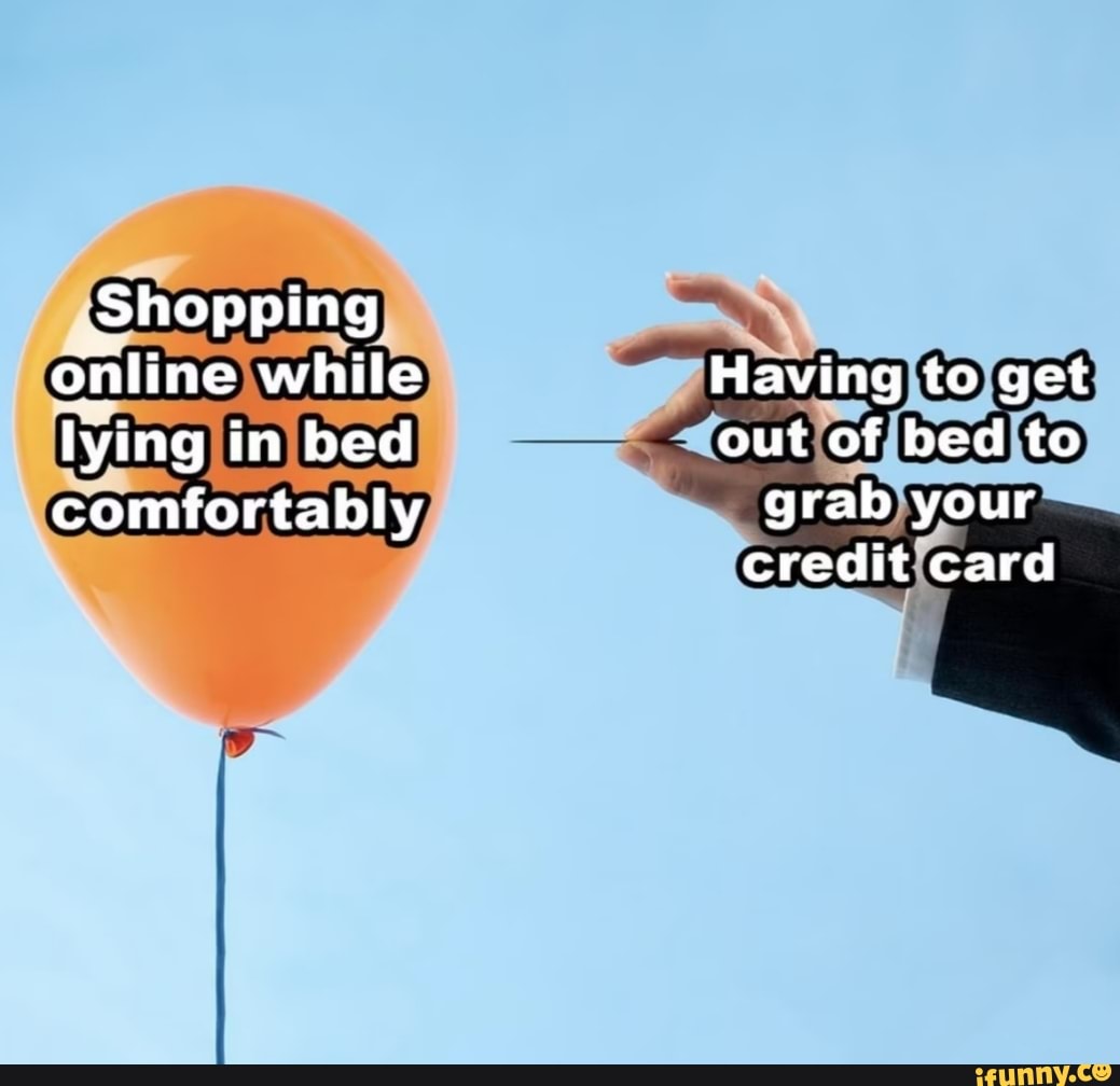 Shopping online while Having to get lying in bed out of bed to