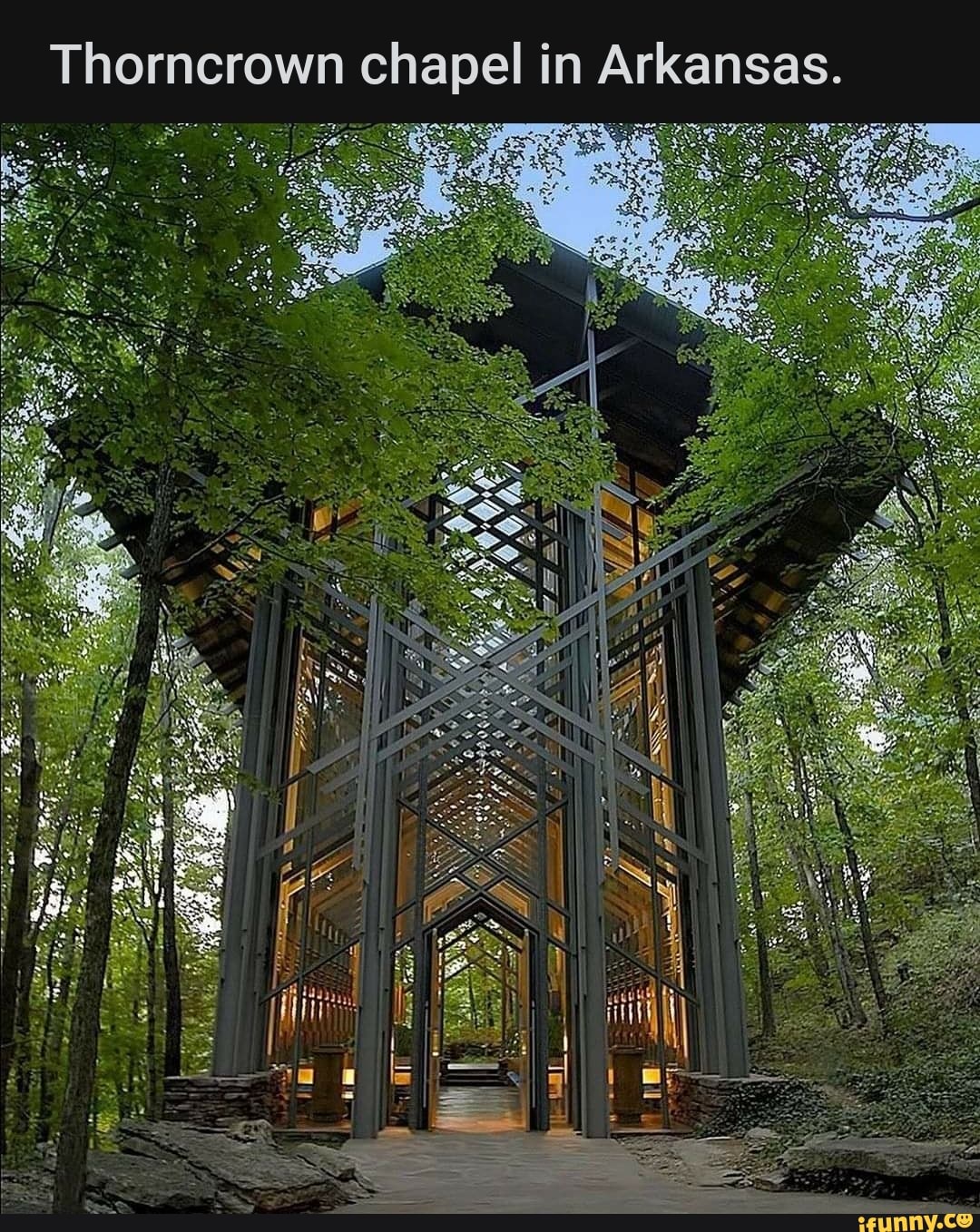 in Arkansas
Thorncrown chapel