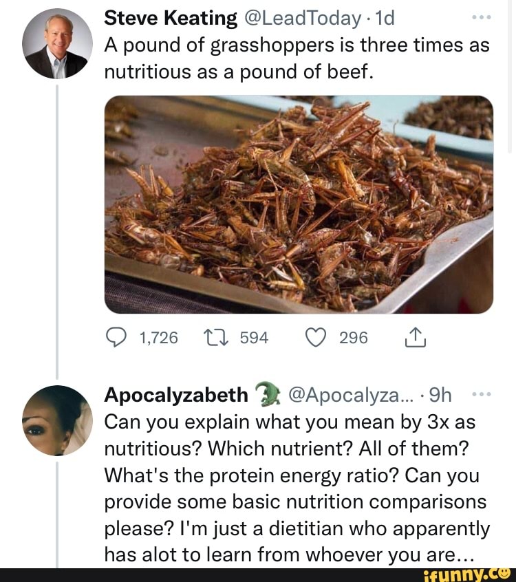 Steve Keating LeadToday A pound of is three times as