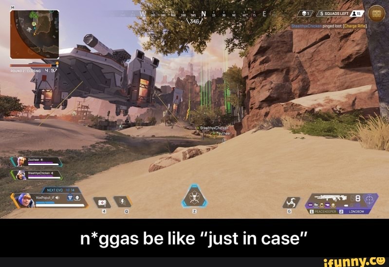 n*ggas be like "just in case" - n*ggas be like “just in case”