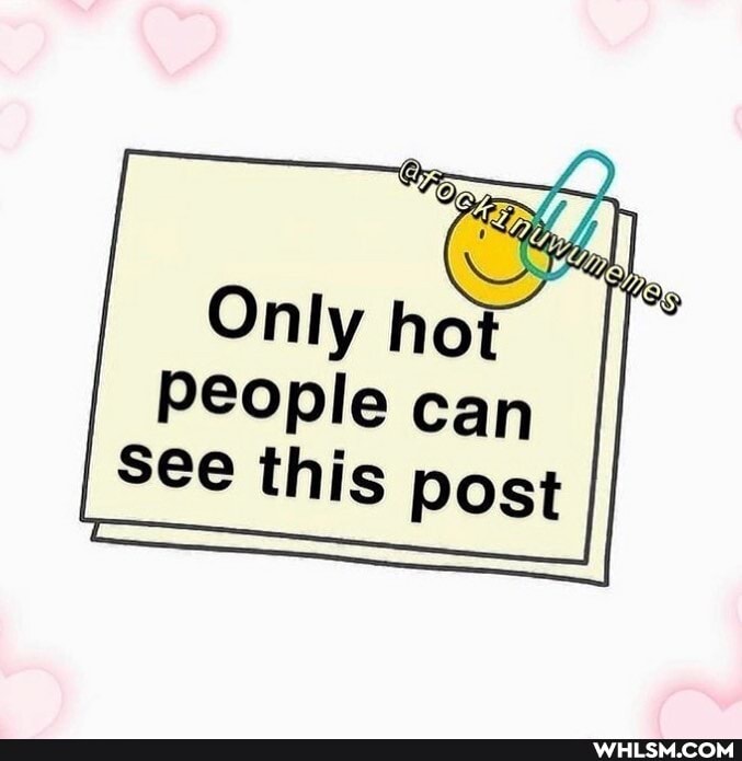 Only
People can
See this post