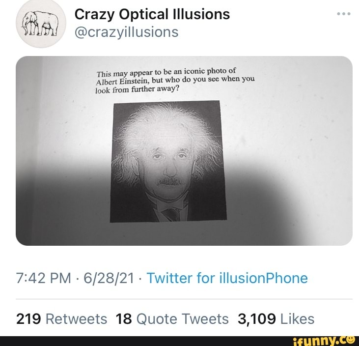 Crazy Optical Illusions DY crazyillusions This may appear to be an