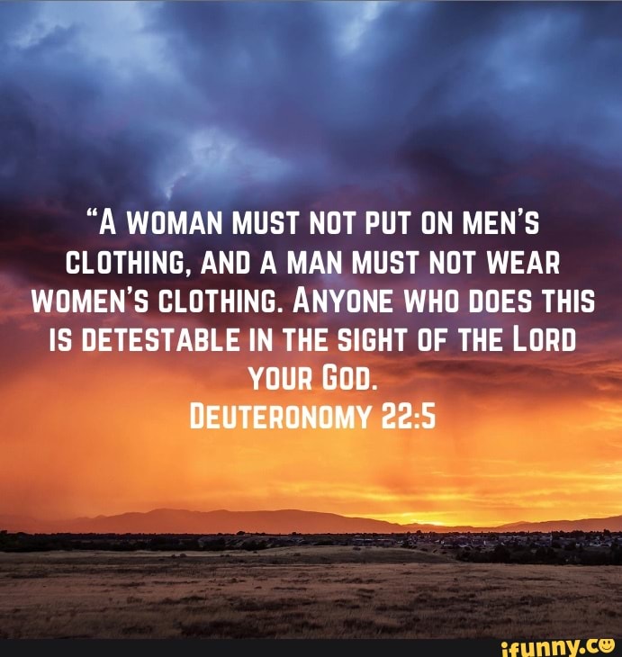 a-woman-must-not-put-on-men-s-clothing-and-a-man-must-not-wear-women