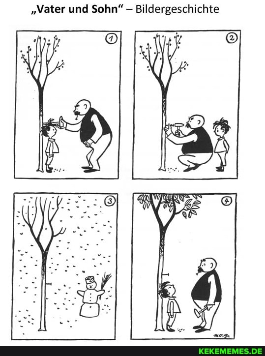 "Vater und Sohn" Bildergeschichte