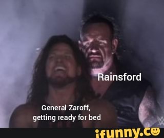 Rainsford
General Zaroff, getting ready fur bed
