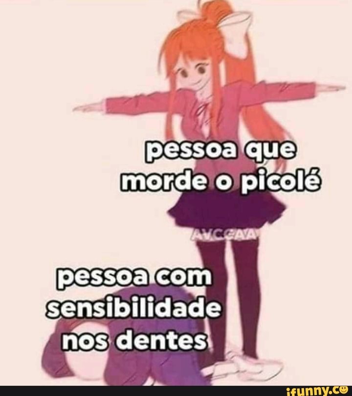 pessoa que: morde o picolé
sensibilidade nos dentes