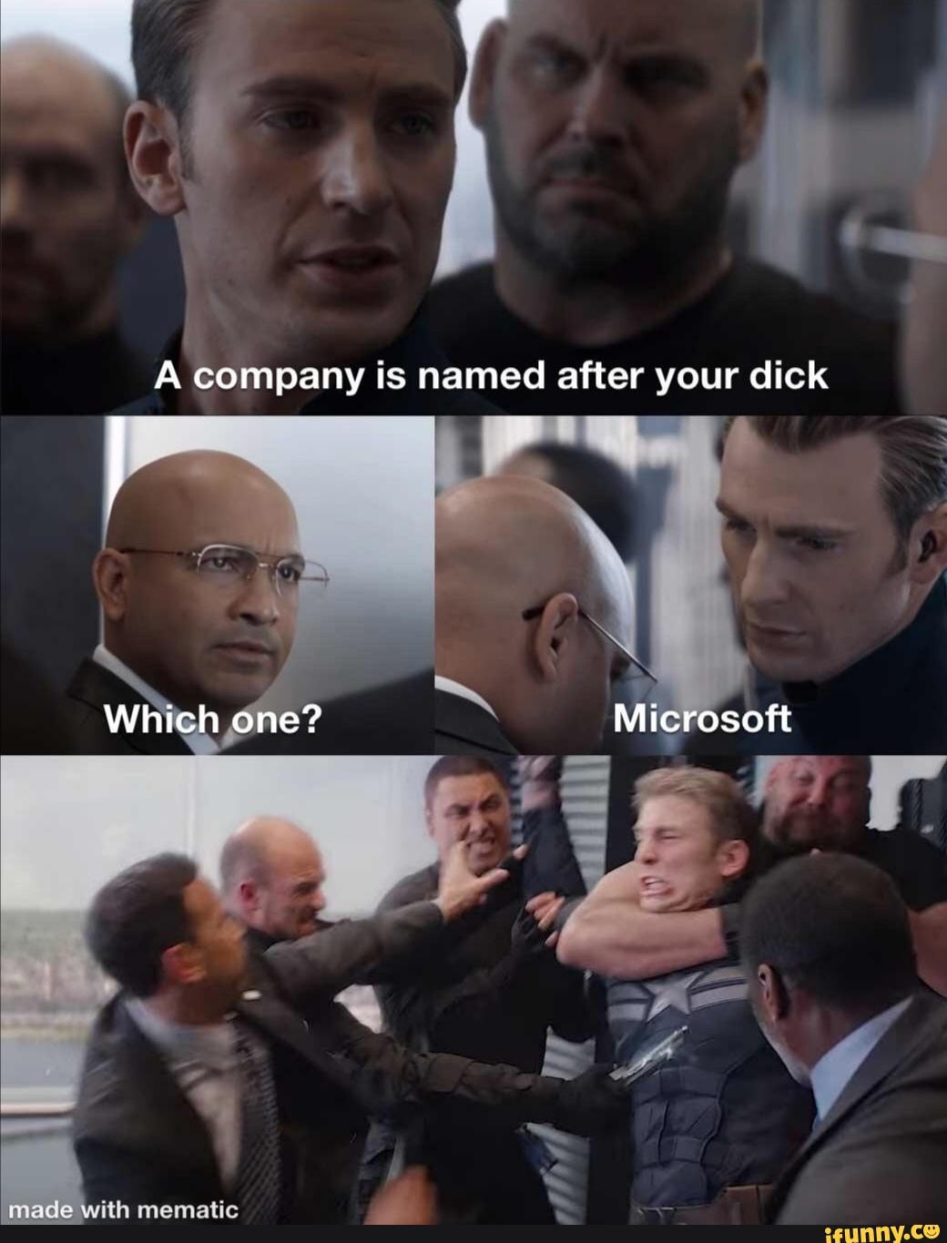 A company is named after your dick Which one? Microsoft mematic - iFunny