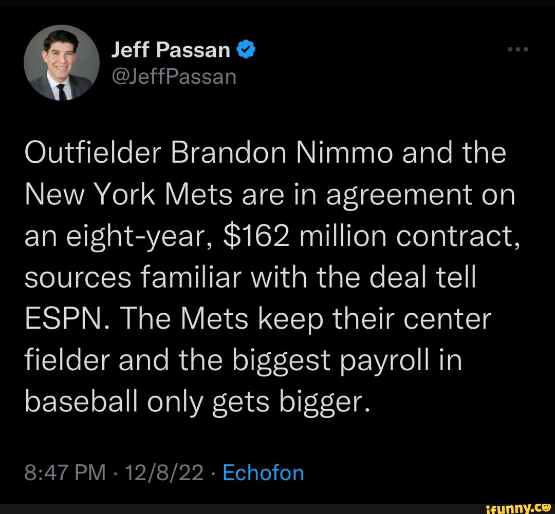Brandon Nimmo spoke about how much it meant to him to spend his entire  career with the Mets when his 8-year, $162 million deal was…
