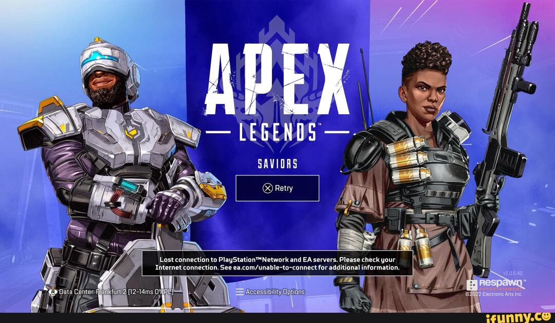 SAVIORS G ARA Retry Lost Connection To Network And EA Servers Please