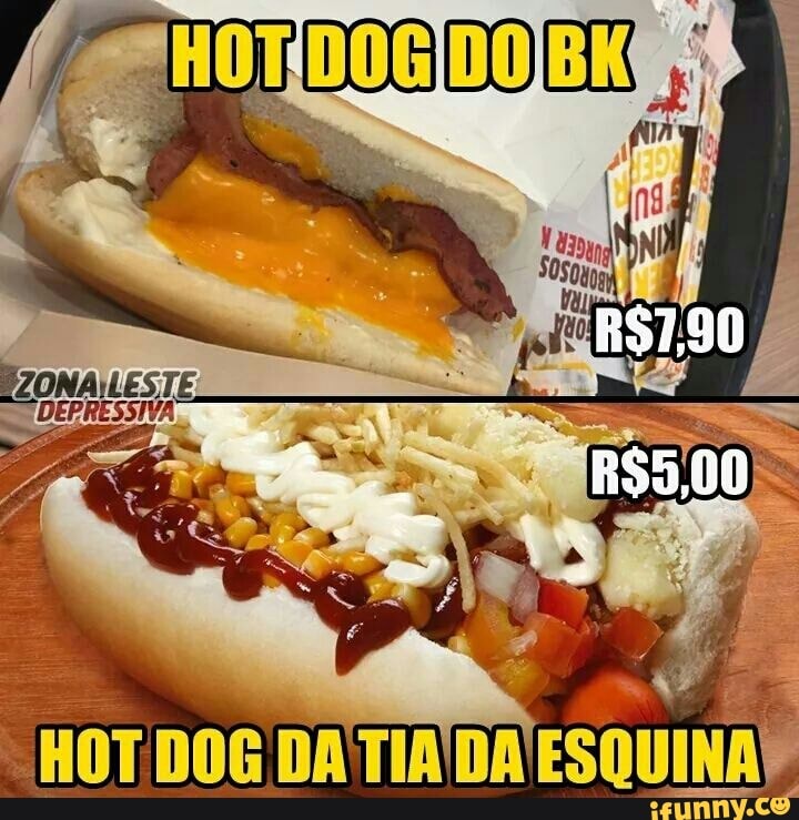 HOT DOG DATIADA
ESQUINA
I