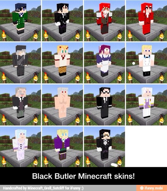 Black Butler Minecraft skins! - Black Butler Minecraft skins!