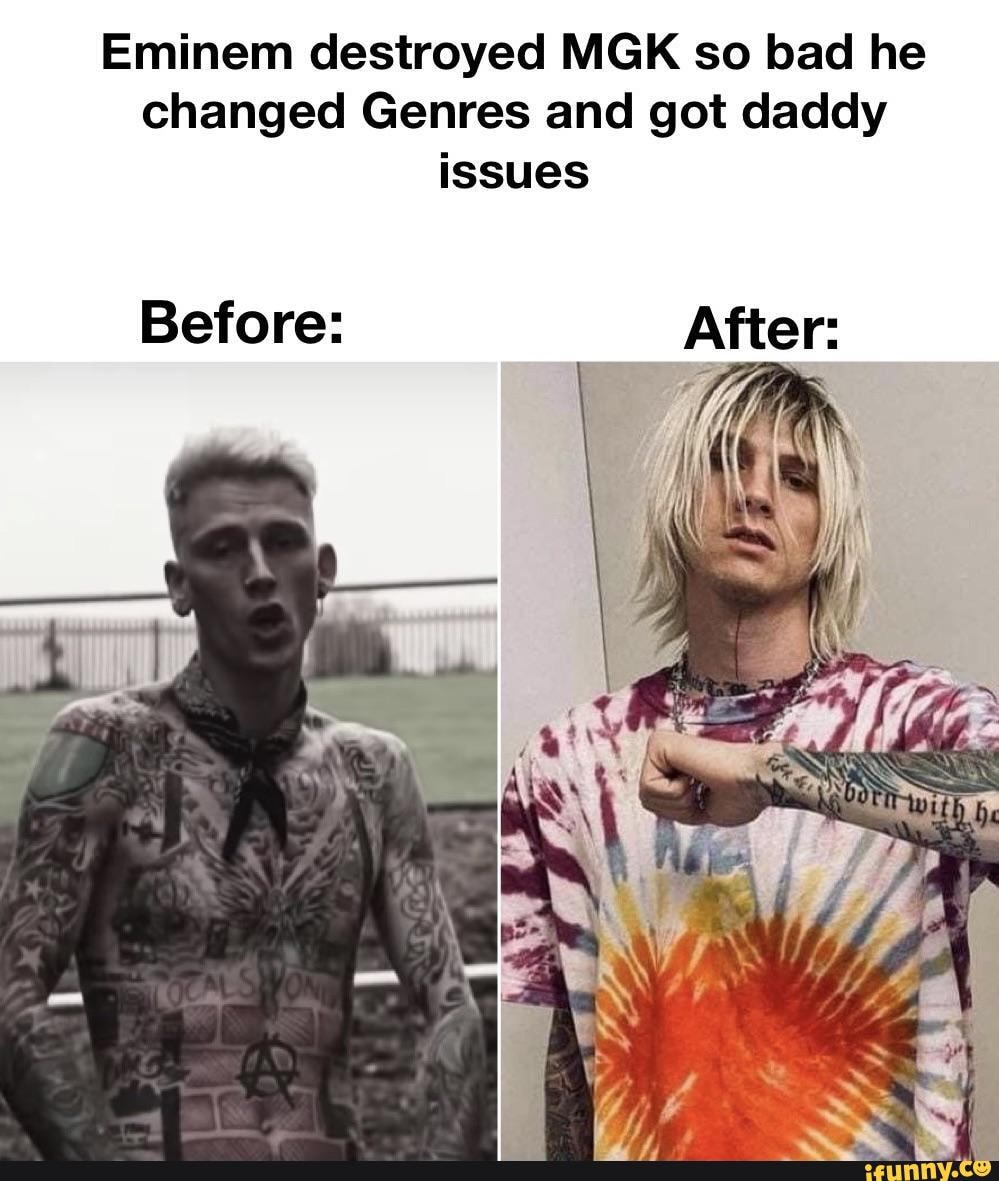 Eminem destroyed MGK so bad he changed Genres and got daddy issues ...