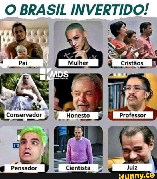 O BRASIL IN VERTIDO!
Pensador