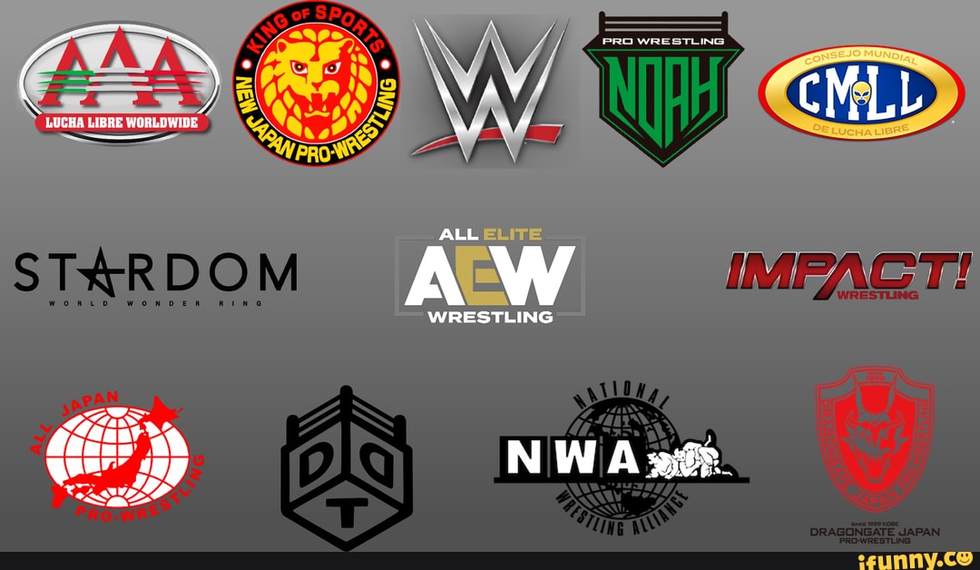 PRO WRESTLING ALL ELITE WRESTLING WRESTLING WRESTLING NWA LUCHA LIBRE ...