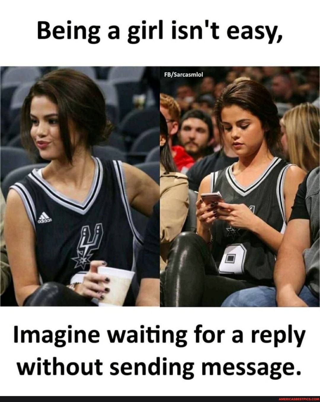 Being a girl isn't easy,
Imagine waiting for a reply without sending message.