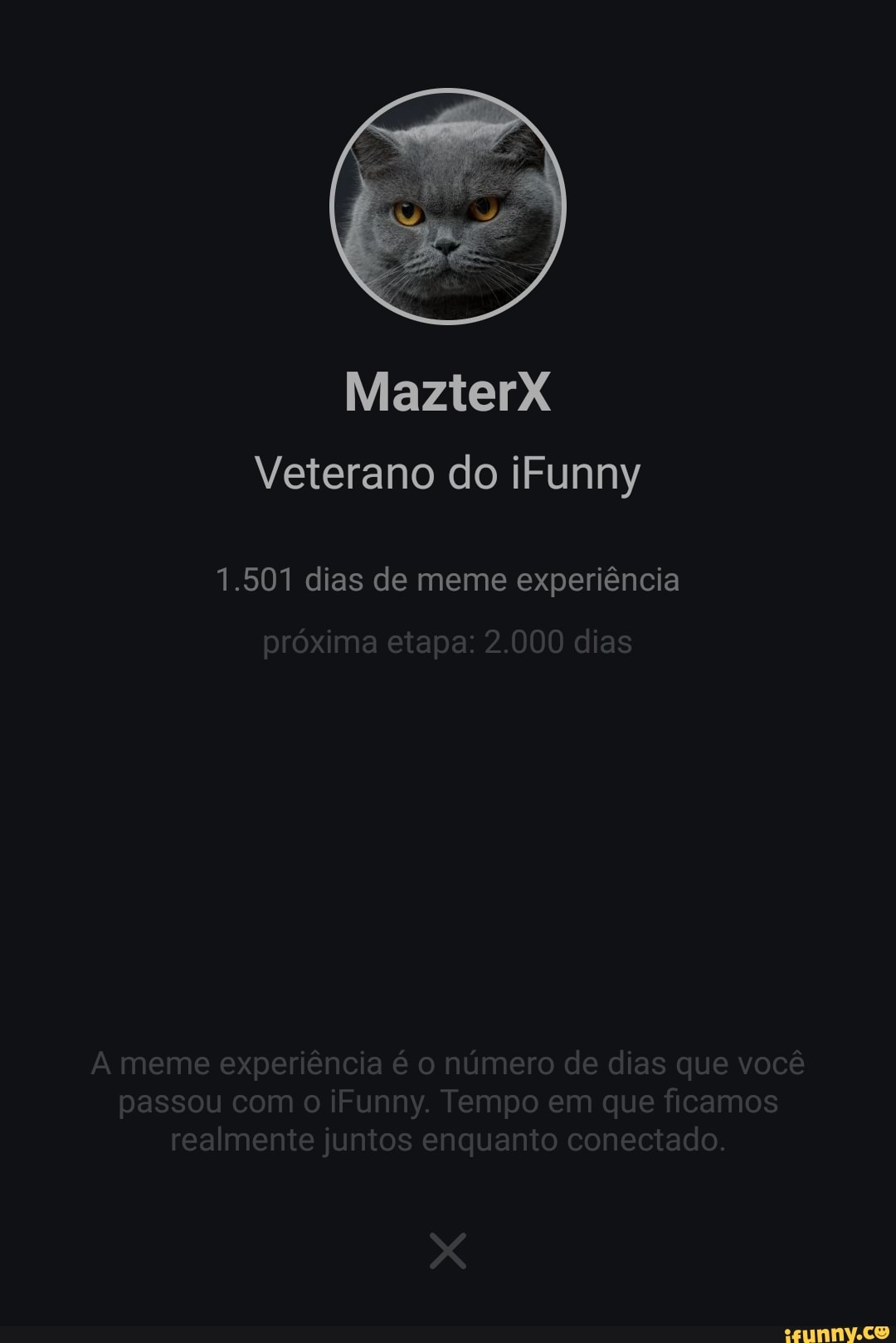 MazterX
Veterano do iFunny
1.501 dias de meme experiência