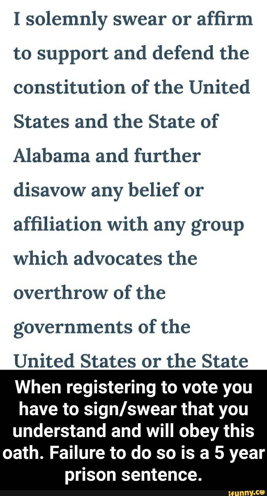 I solemnly swear or affirm to support and defend the constitution of