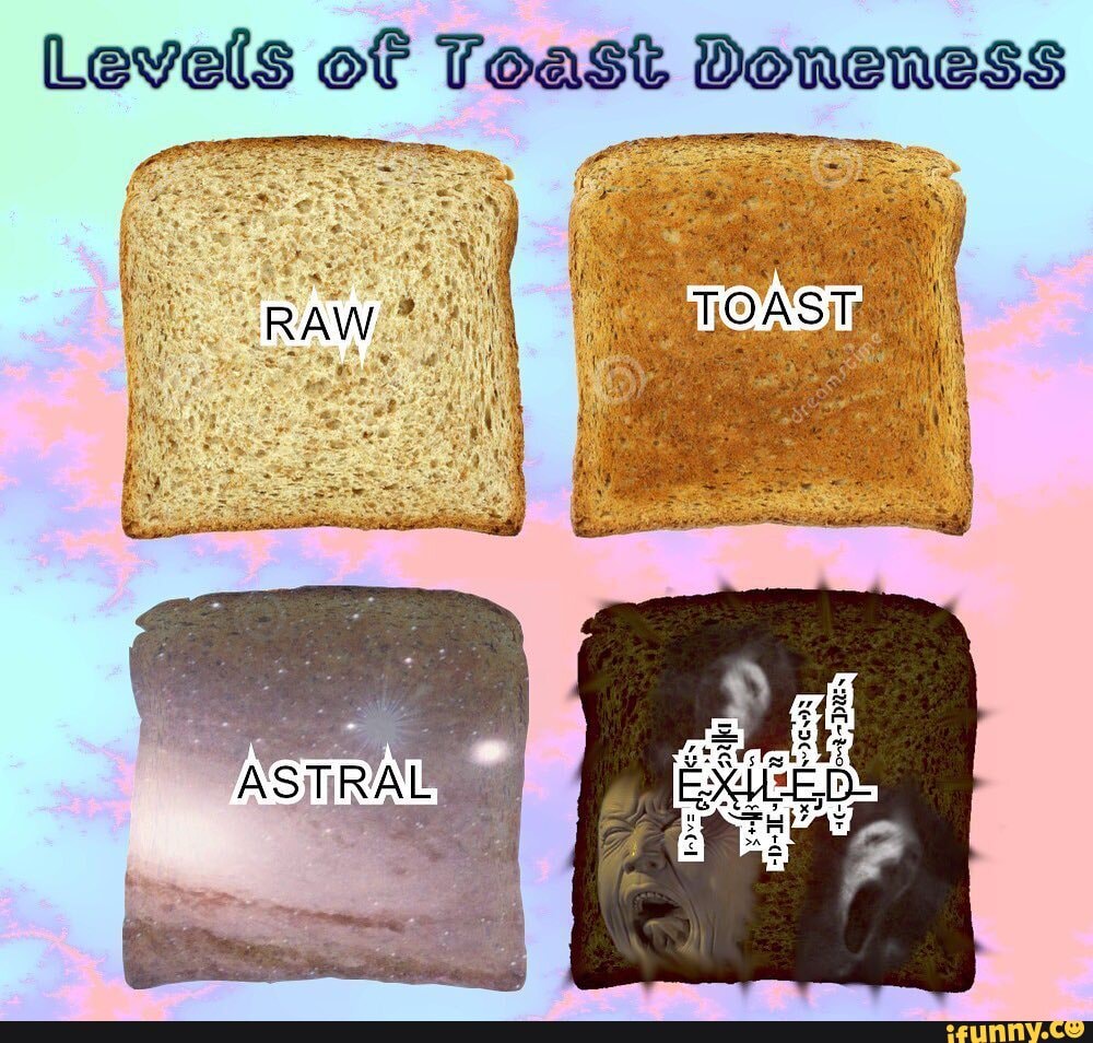 Levels of Toast Doneness iFunny
