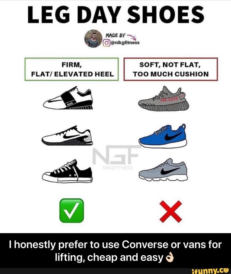 LEG DAY SHOES ‘ FLAT/ ELEVATED HEEL TOO MUCH CUSHION I honestly prefer