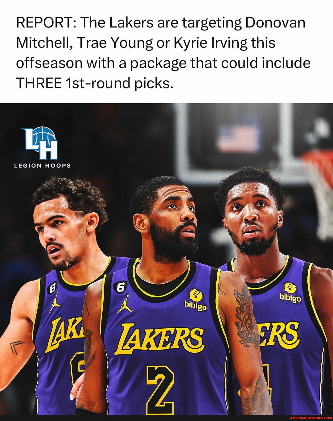 REPORT: The Lakers Are Targeting Donovan Mitchell, Trae Young Or Kyrie ...