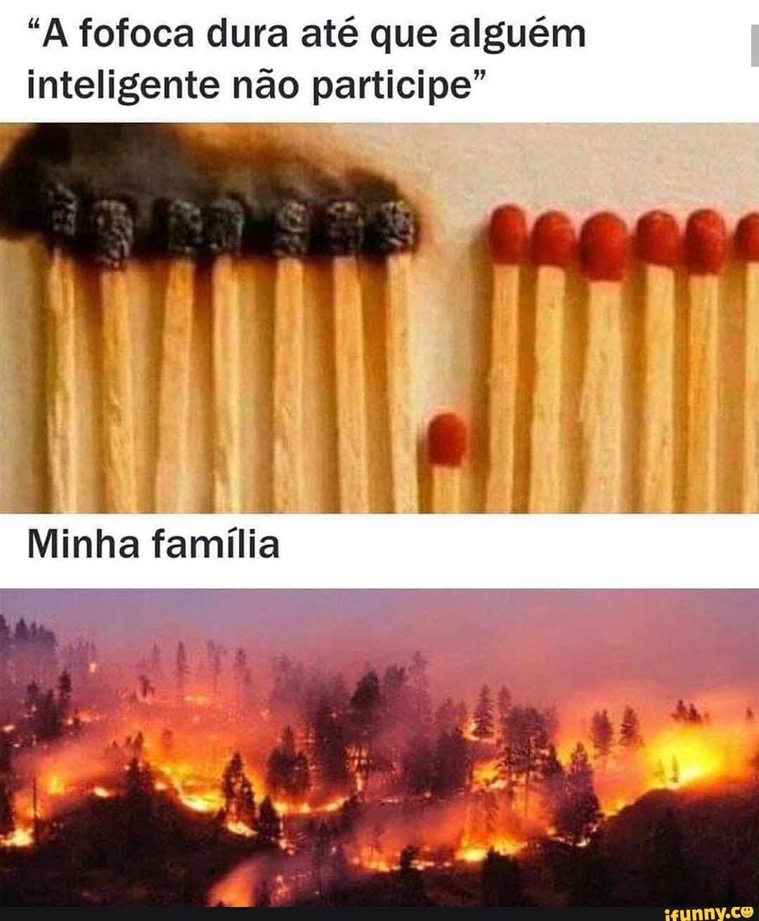 "A fofoca dura até que alguém
inteligente não participe"
Es