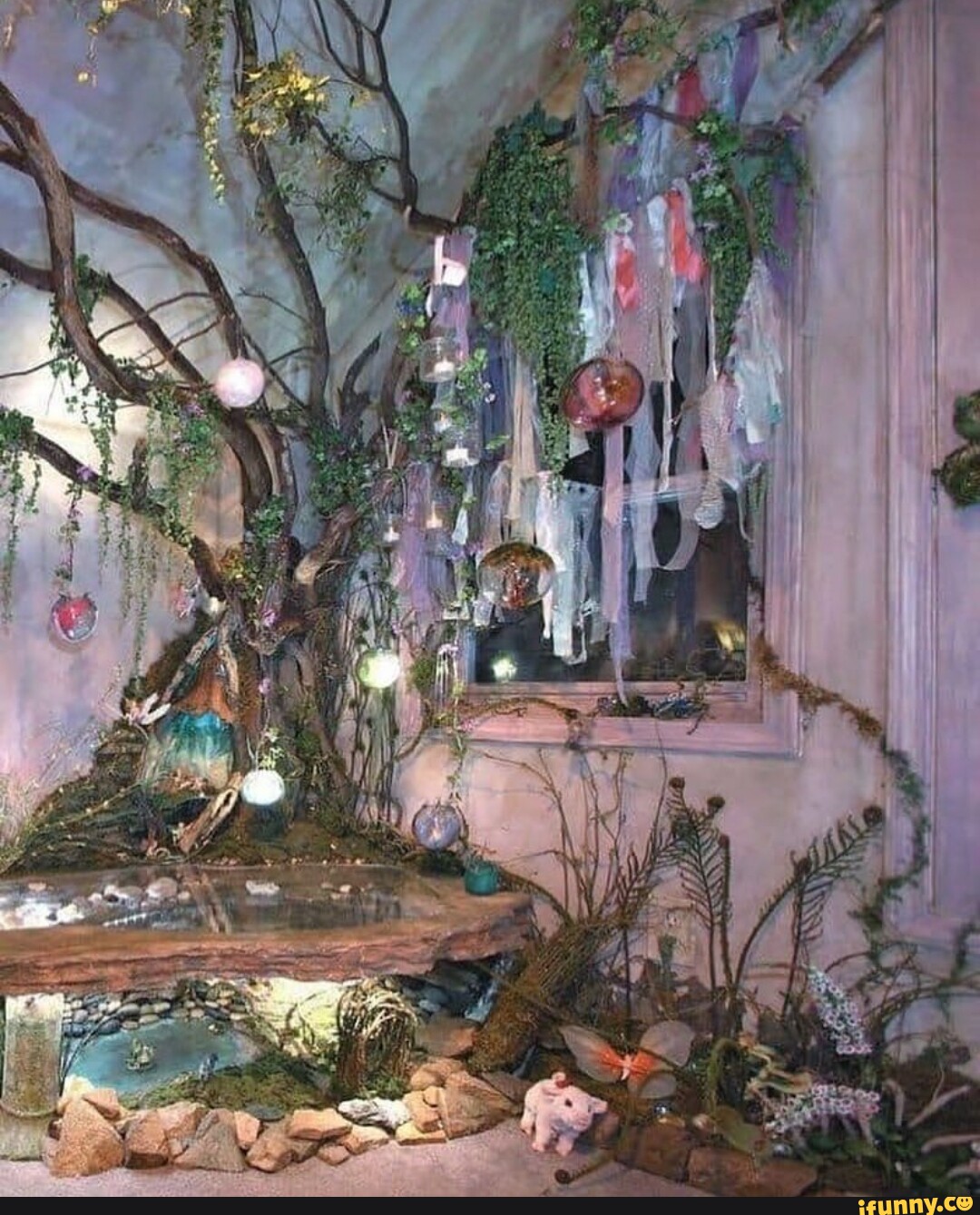 Комната в стиле волшебного леса
