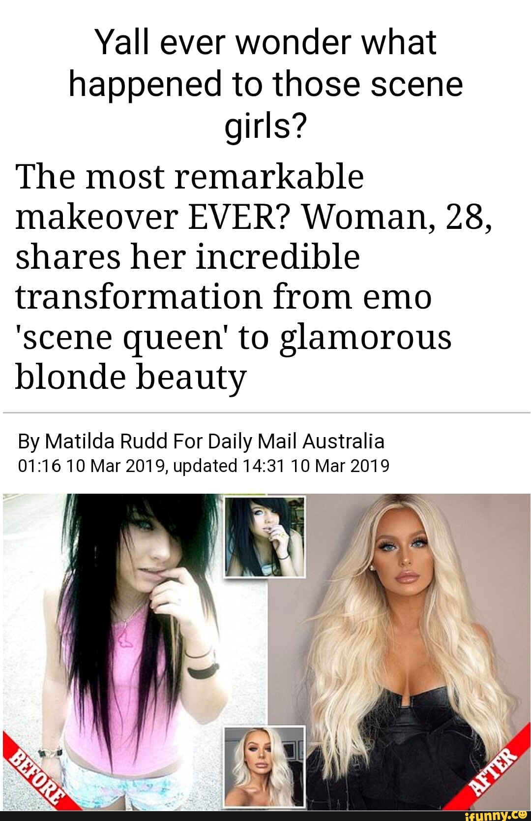 Yall ever wonder what happened to those scene girls? The most ...