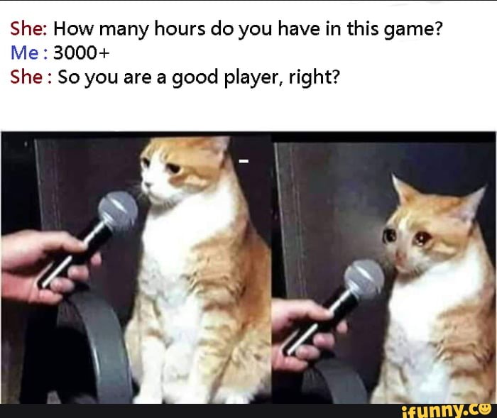 She: How many hours do you have in this game?
¡ERE be
She So you are a good player, right?